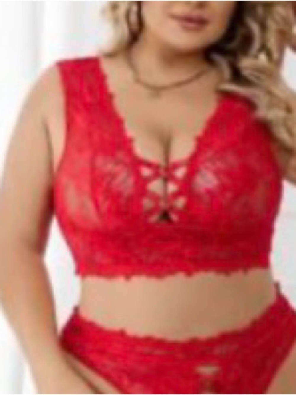 3/$12 if bundled Sexy Red Lace Bralette